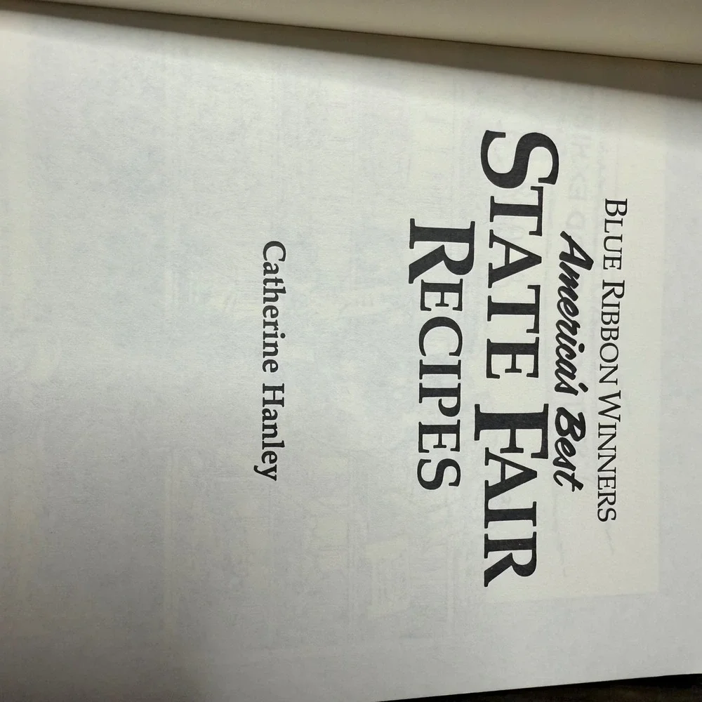 Blue Ribbon Winners‎ State Fair Recipes Cookbook America Best Catherine Hanley
